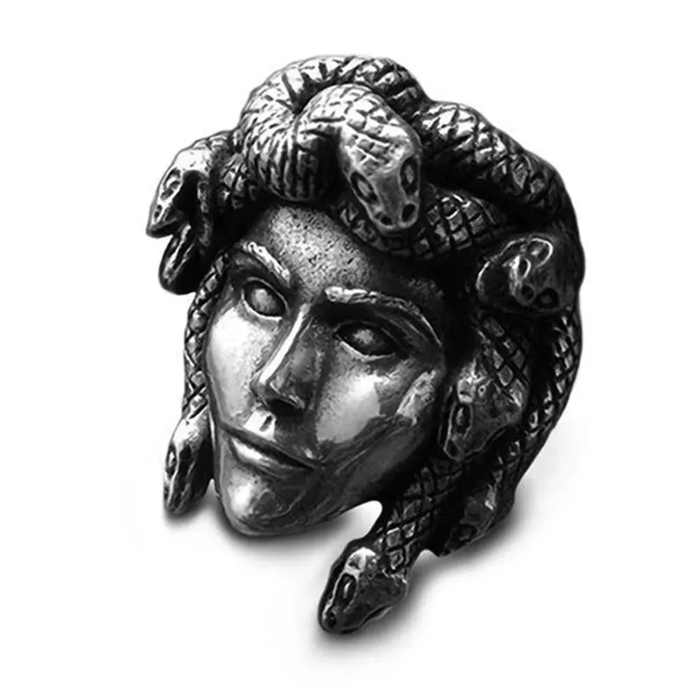 Gorgon Monster Ring - Medusa Snake Jewelry