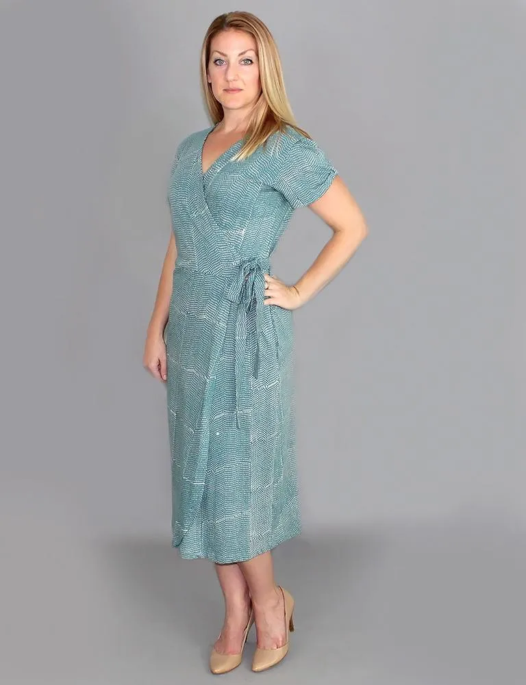 Halley Organic Jersey Wrap Dress