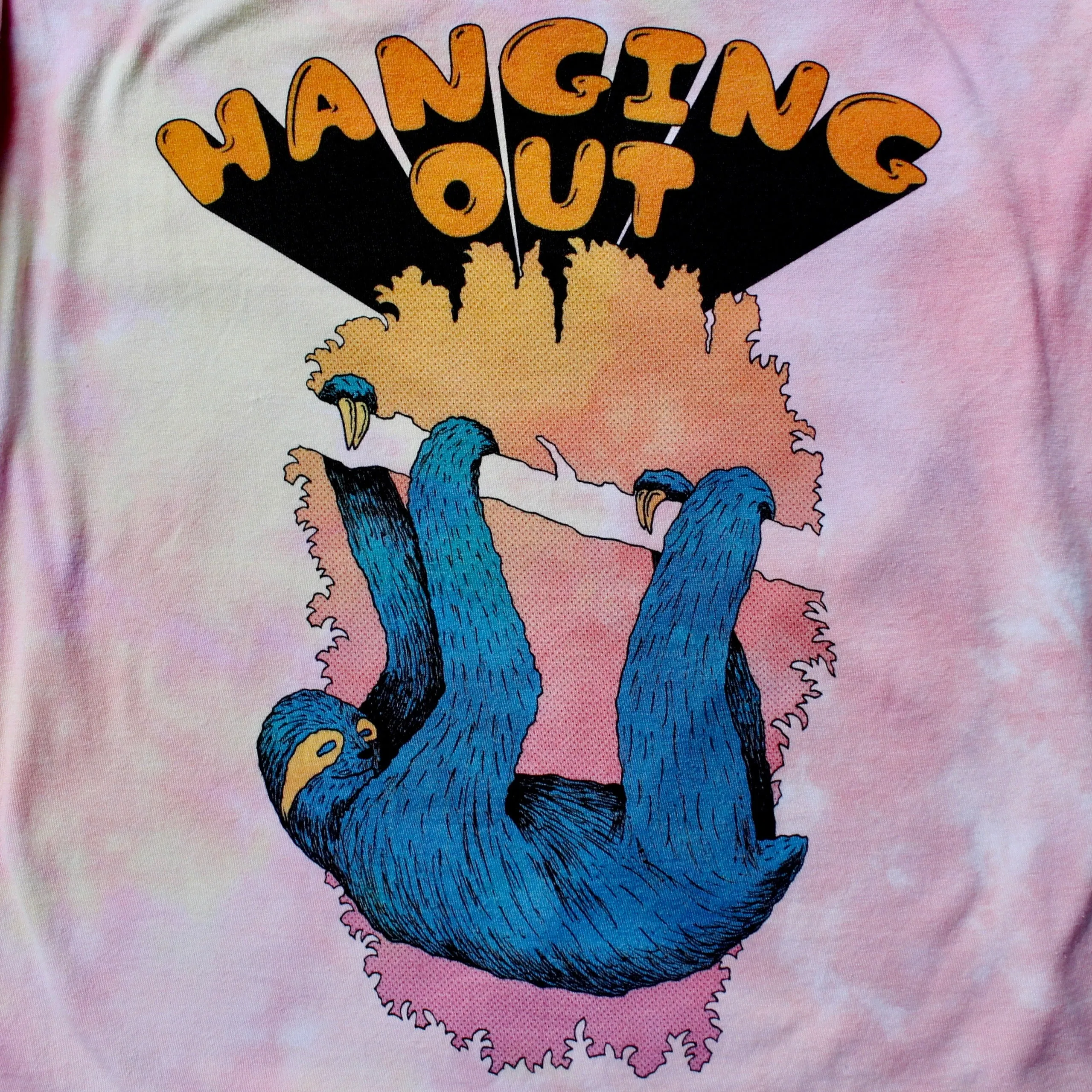 Hanging Out tie dye shirt