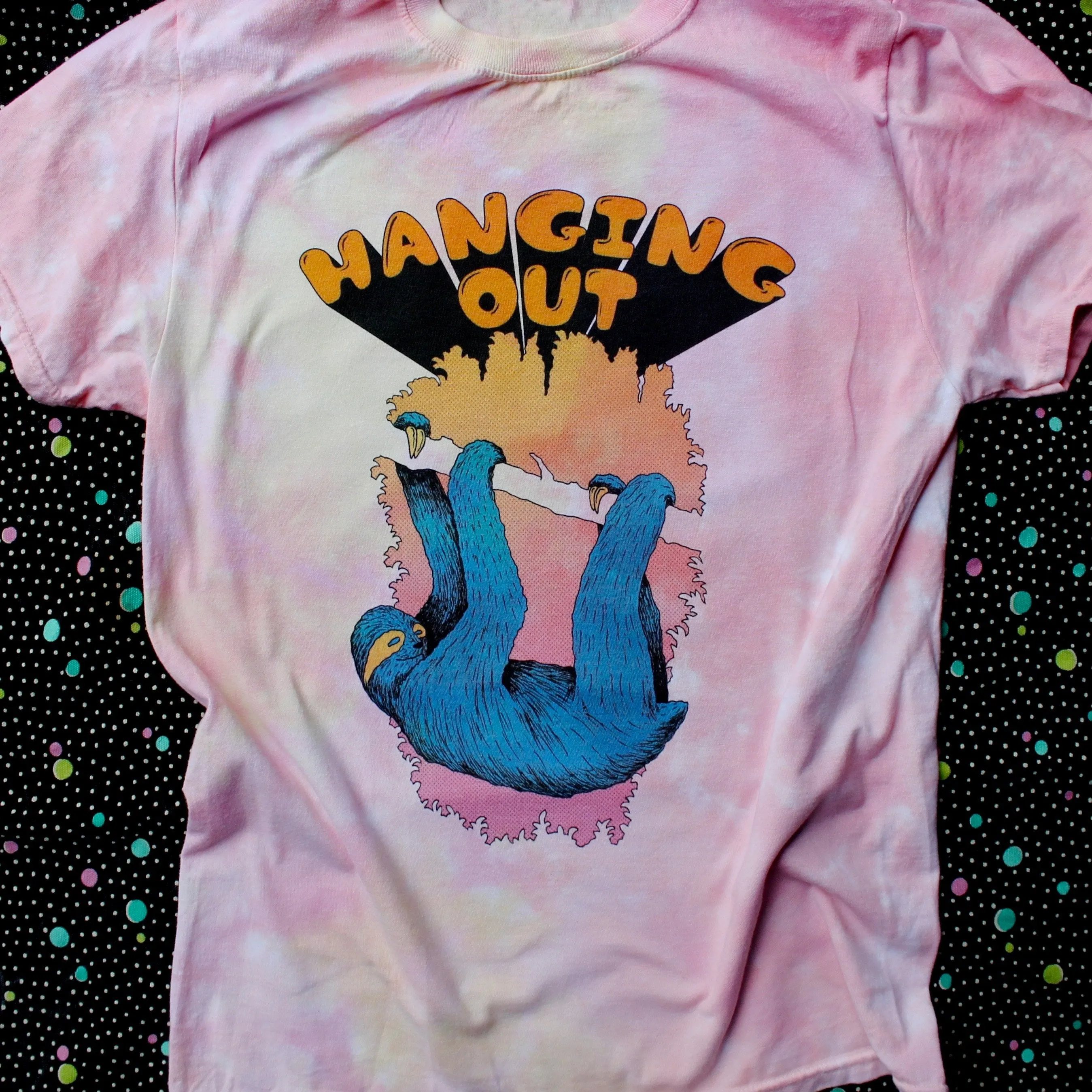 Hanging Out tie dye shirt