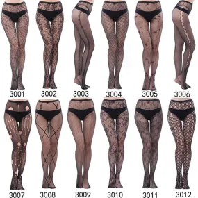 High waist fishnet tights stockings