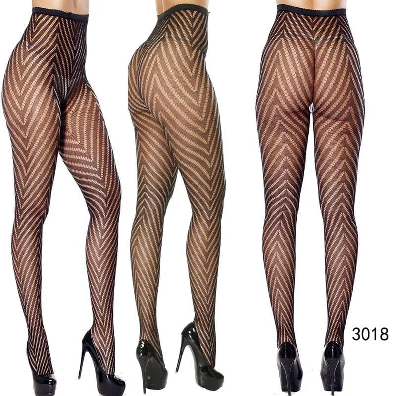 High waist fishnet tights stockings