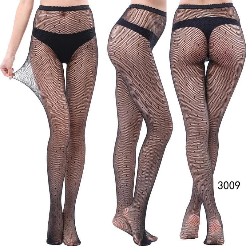 High waist fishnet tights stockings