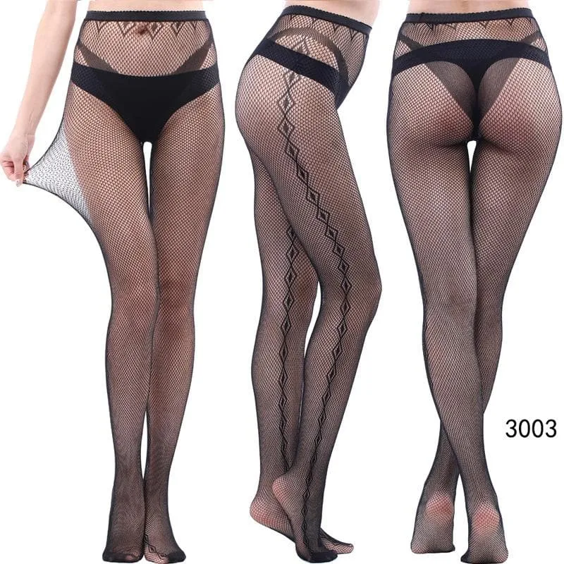 High waist fishnet tights stockings