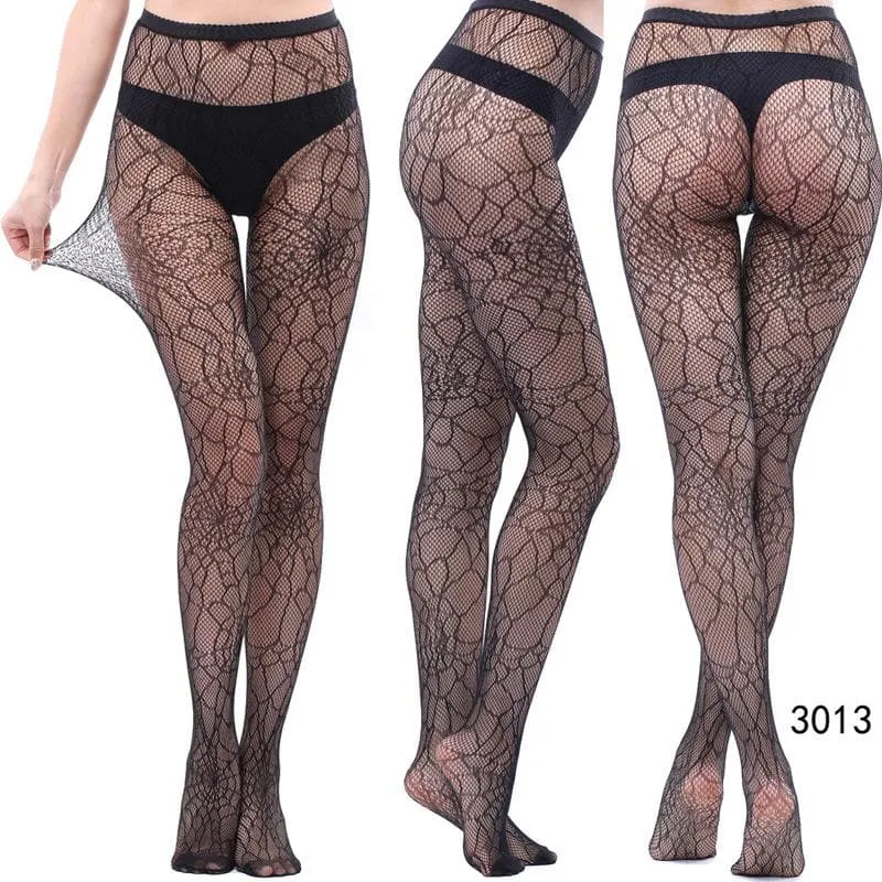 High waist fishnet tights stockings