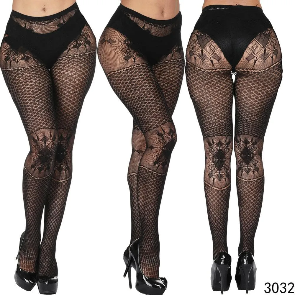 High waist fishnet tights stockings