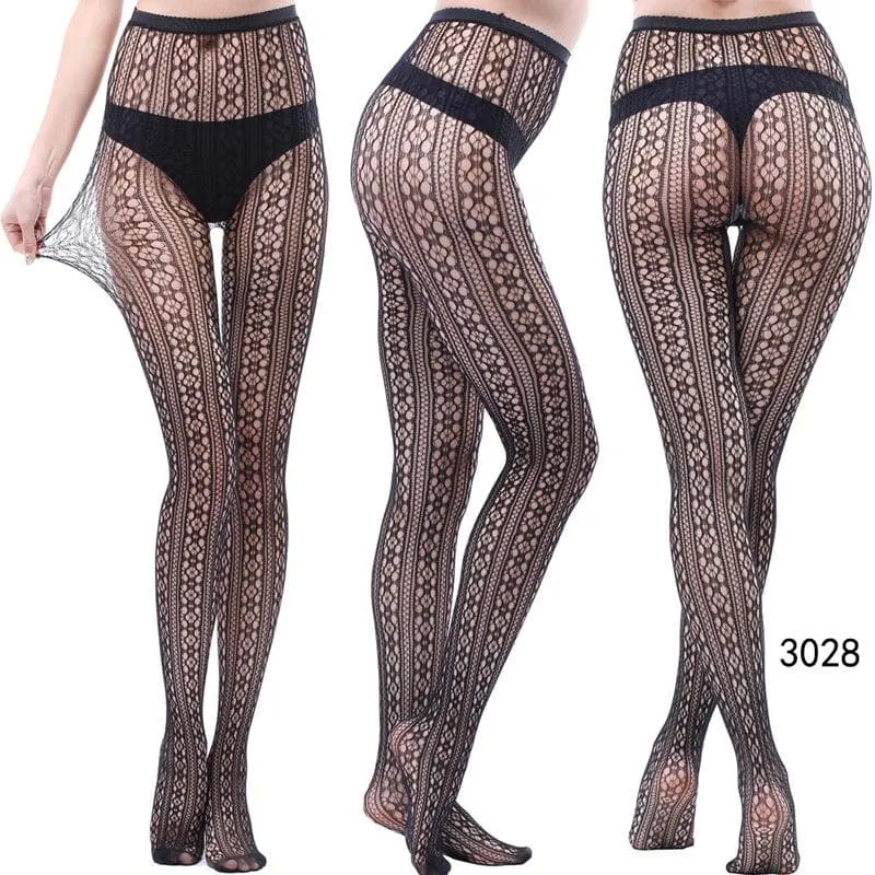 High waist fishnet tights stockings