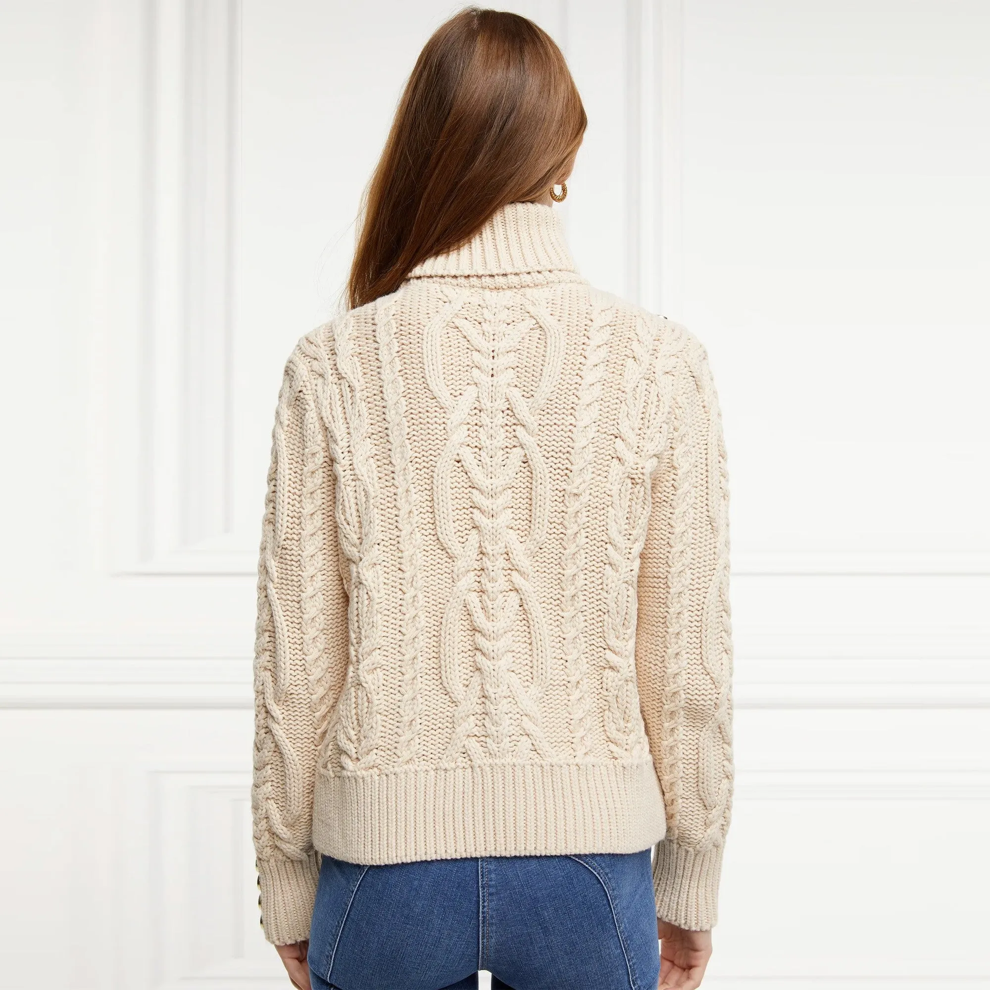 Holland Cooper Belgravia Cable Knit - Oatmeal