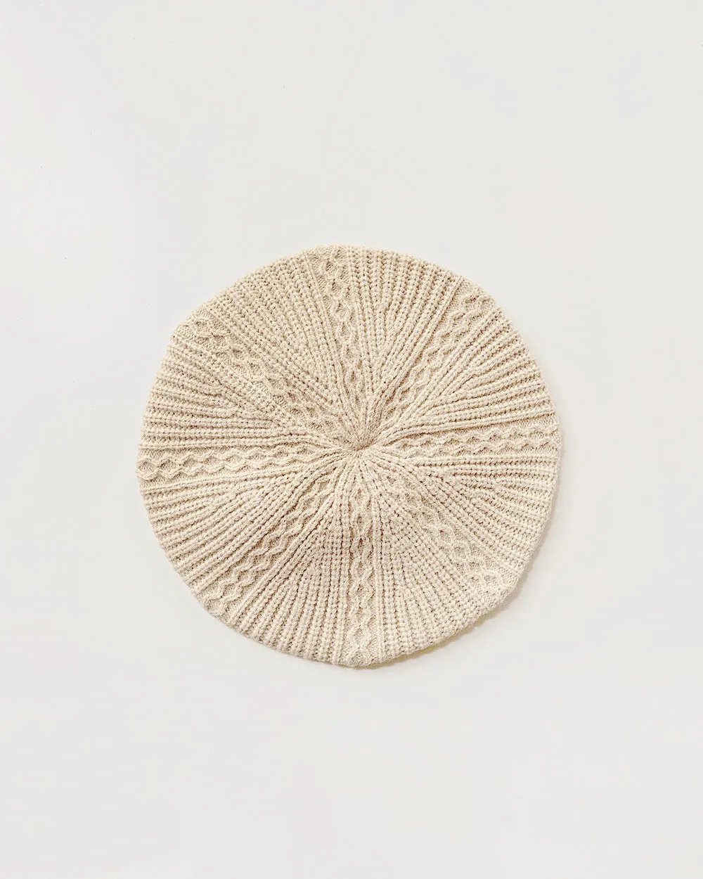 Hutton Knit Beret - Cream