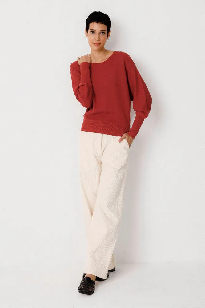 IBAR-GOTS SWEATER tile red | SKFK