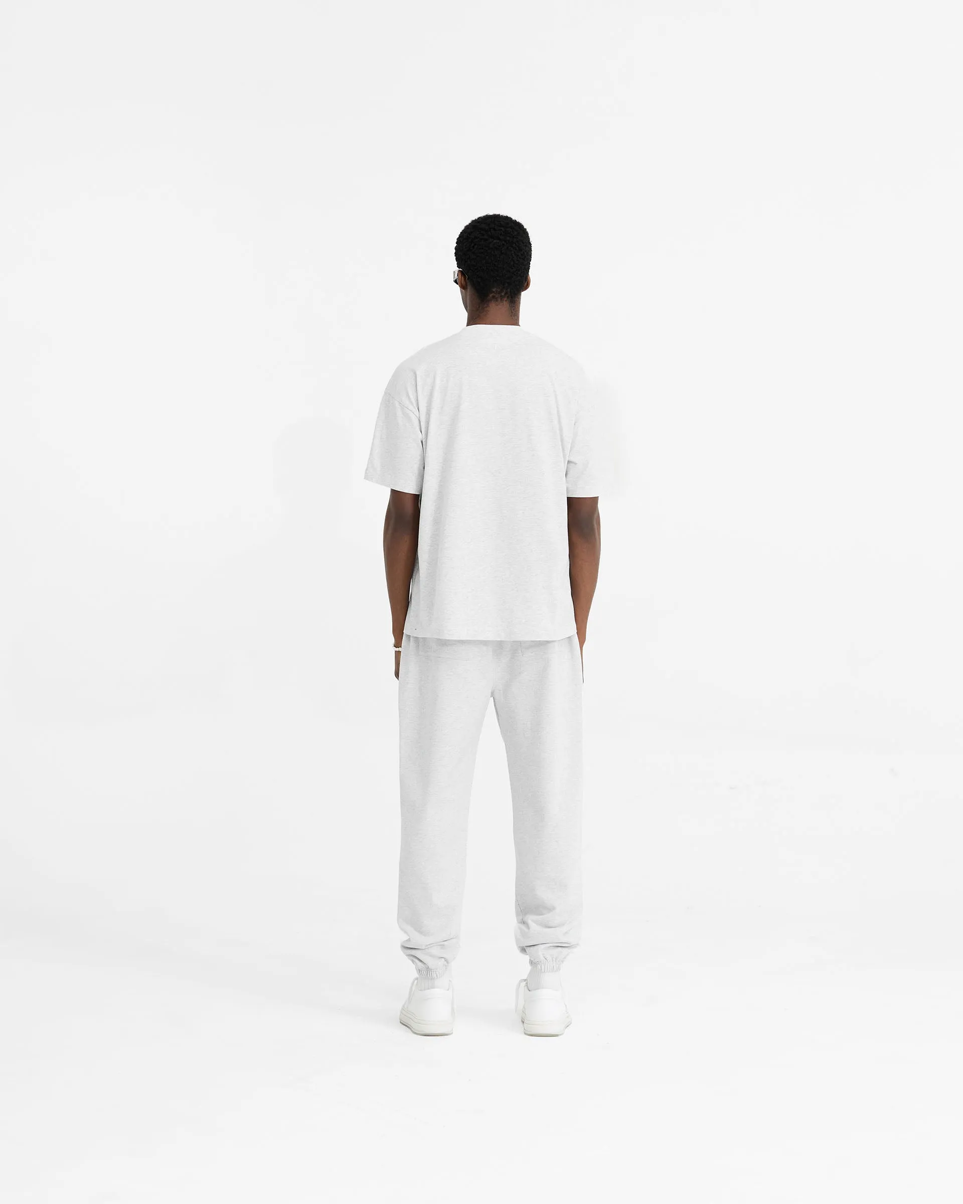 Initial Cuffed Sweatpant - Ice Grey Marl