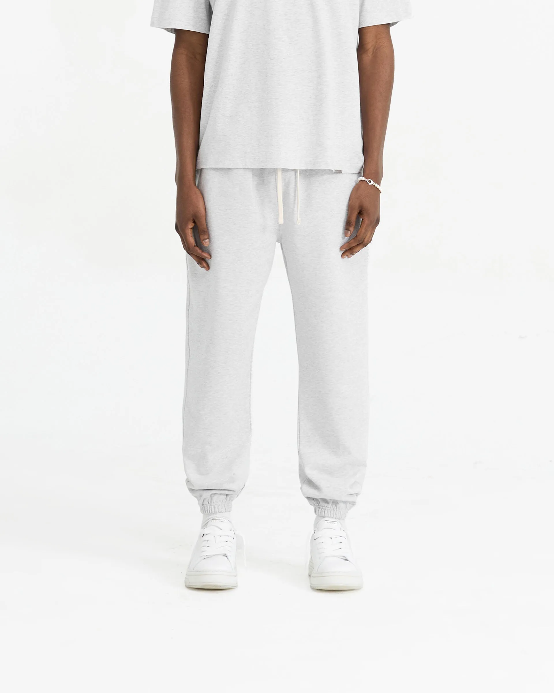 Initial Cuffed Sweatpant - Ice Grey Marl