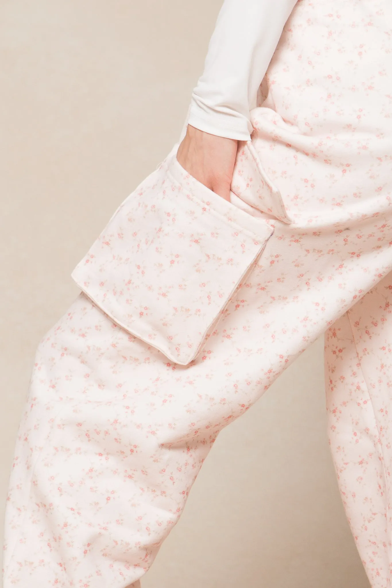 Ivy Cargo Sweatpants in Madeline Pink Floral