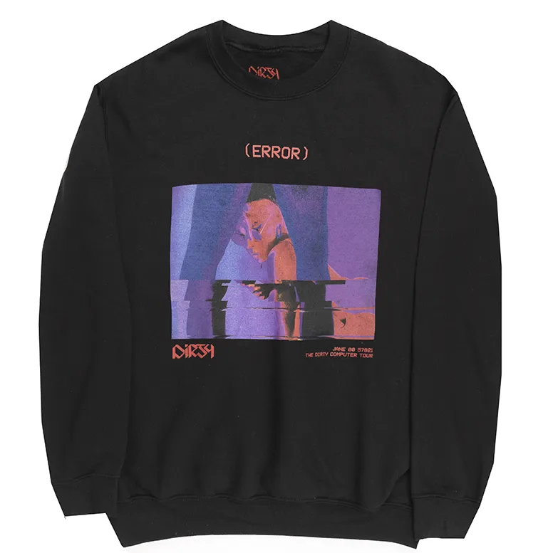 JANELLE MONAE CREWNECK BLACK - ERROR