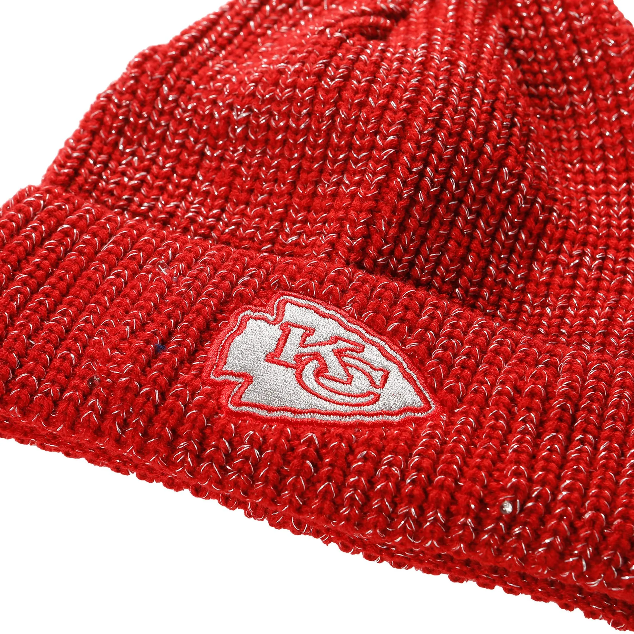 Kansas City Chiefs NFL Womens Glitter Knit Cold Weather Set