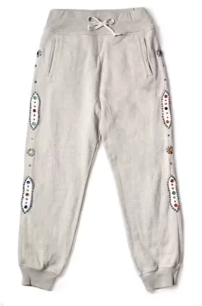 Kapital 'Studded' Ivory Sweatpants