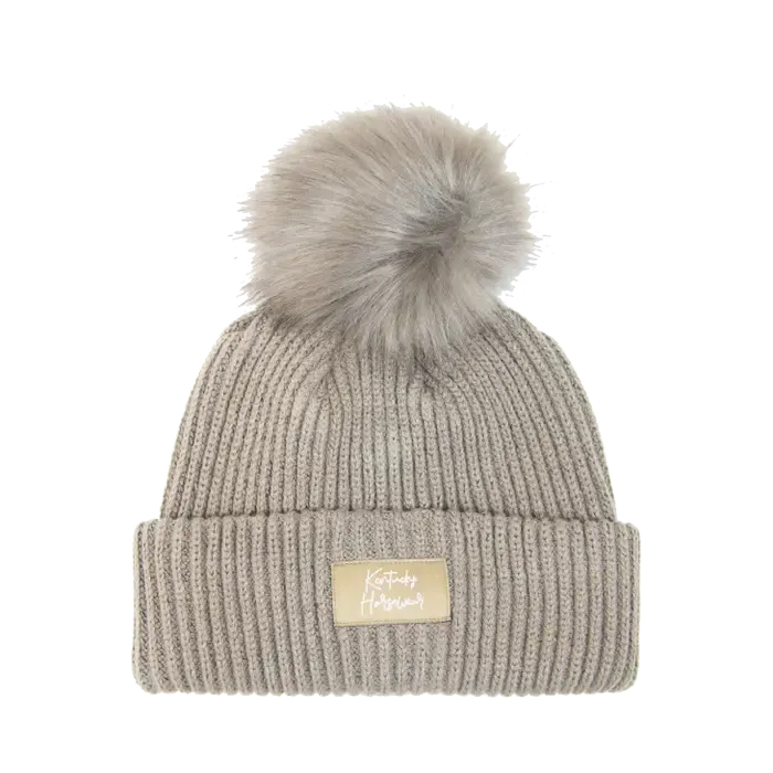 Kentucky Beanie Pom Pom Beige