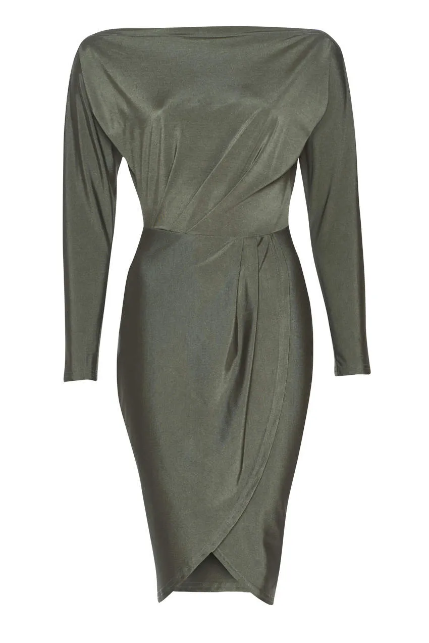 Khaki Stretch Dress