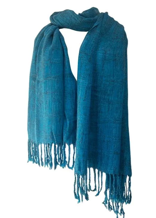 Lagoon Soft Woven Cotton Shawl