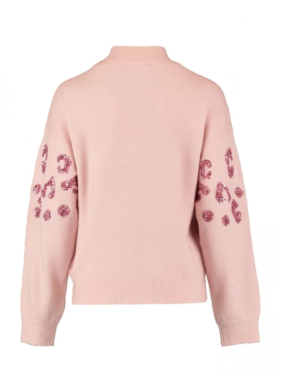 Lale Rose Sequin Detail Jumper