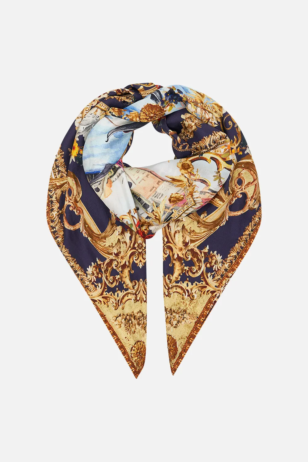 LARGE SQUARE SCARF VENICE VIGNETTE