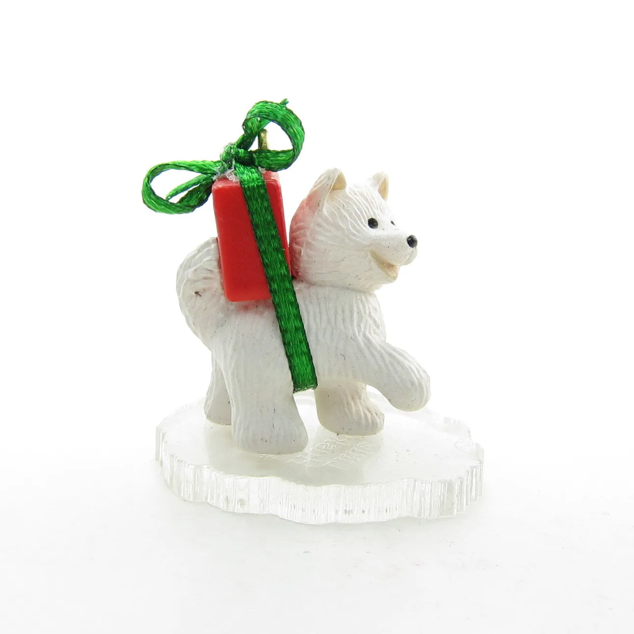 Little Husky Frosty Friends Vintage 1990 Miniature Hallmark Ornament