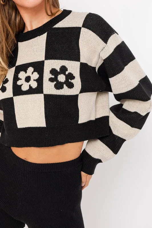 Long Sleeve Crop Sweater