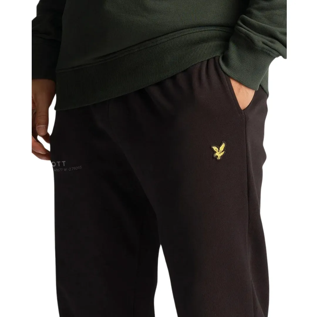 Lyle Scott Co Ordinate Print Jet Black Sweat Pants