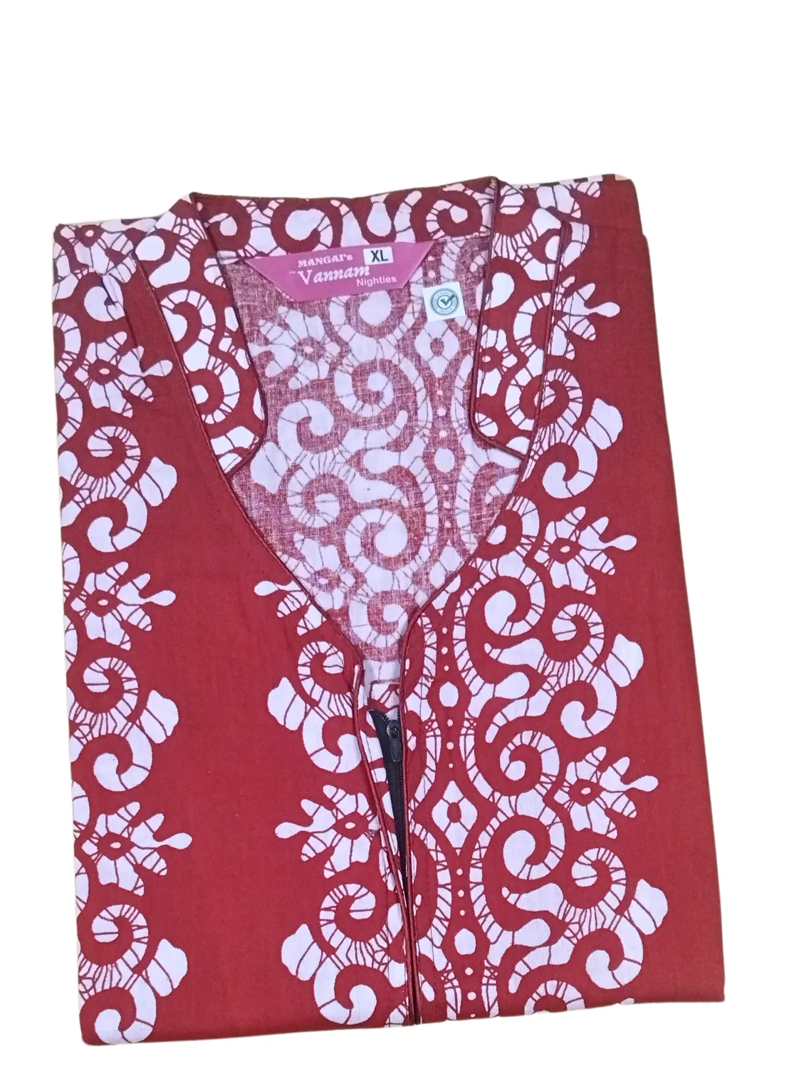 MANGAI New Regular Fit Cotton Printed  Nighties - All Over Printed Stylish Nightwear for Stylish Women | Side Cut Pocket | Beautiful Nighties for Stylish Women's (VNM)