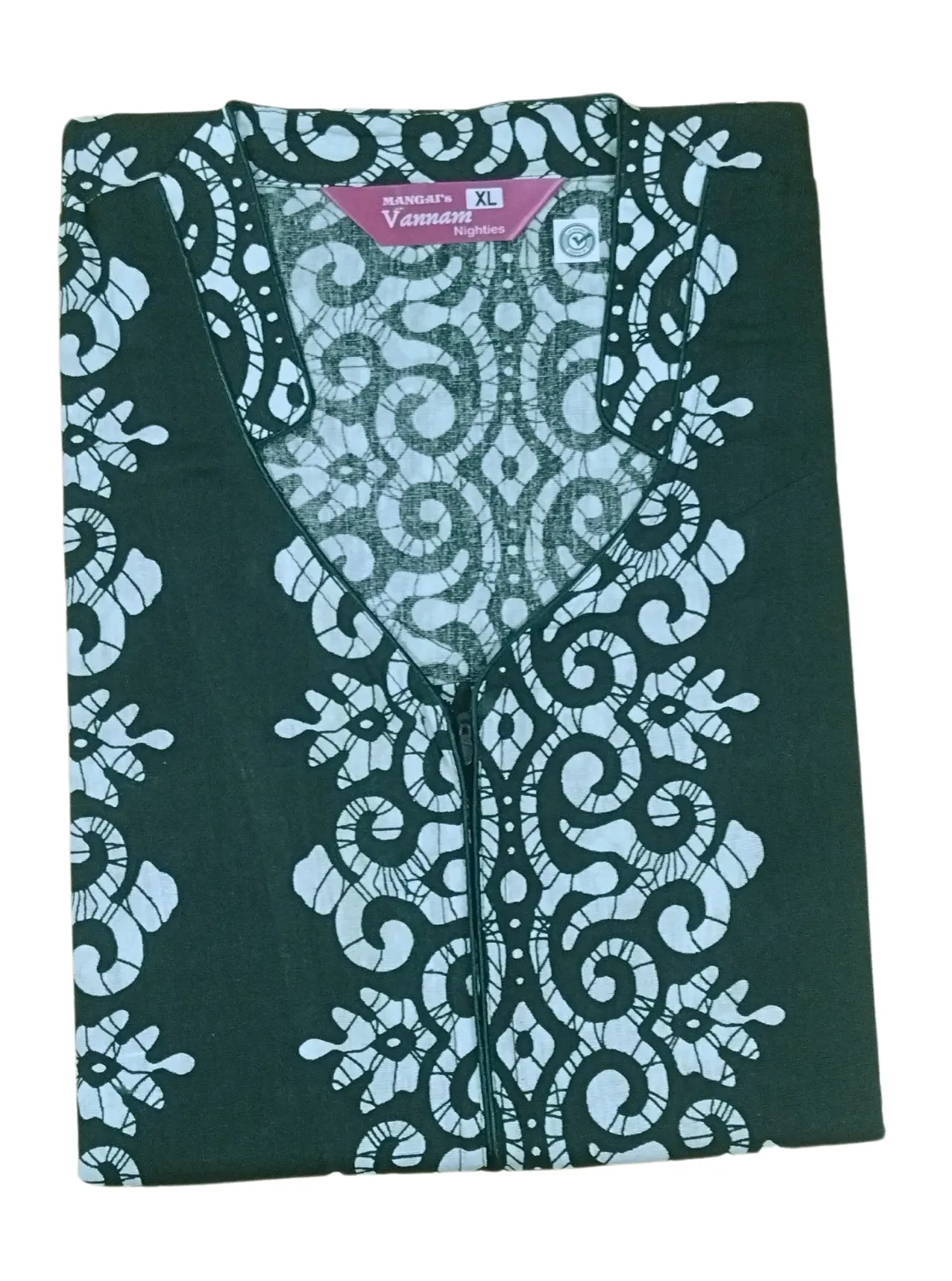 MANGAI New Regular Fit Cotton Printed  Nighties - All Over Printed Stylish Nightwear for Stylish Women | Side Cut Pocket | Beautiful Nighties for Stylish Women's (VNM)