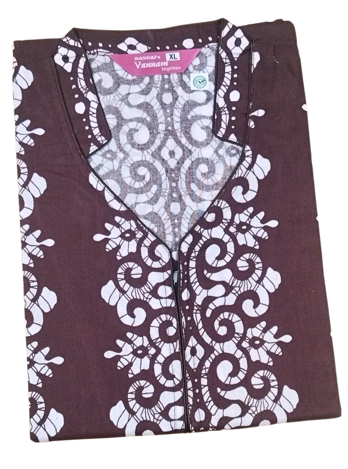 MANGAI New Regular Fit Cotton Printed  Nighties - All Over Printed Stylish Nightwear for Stylish Women | Side Cut Pocket | Beautiful Nighties for Stylish Women's (VNM)