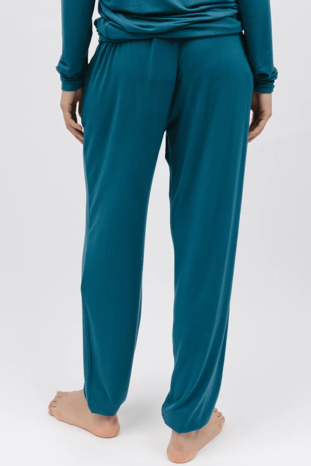 Maple Teal Jersey Pants, Size UK 8