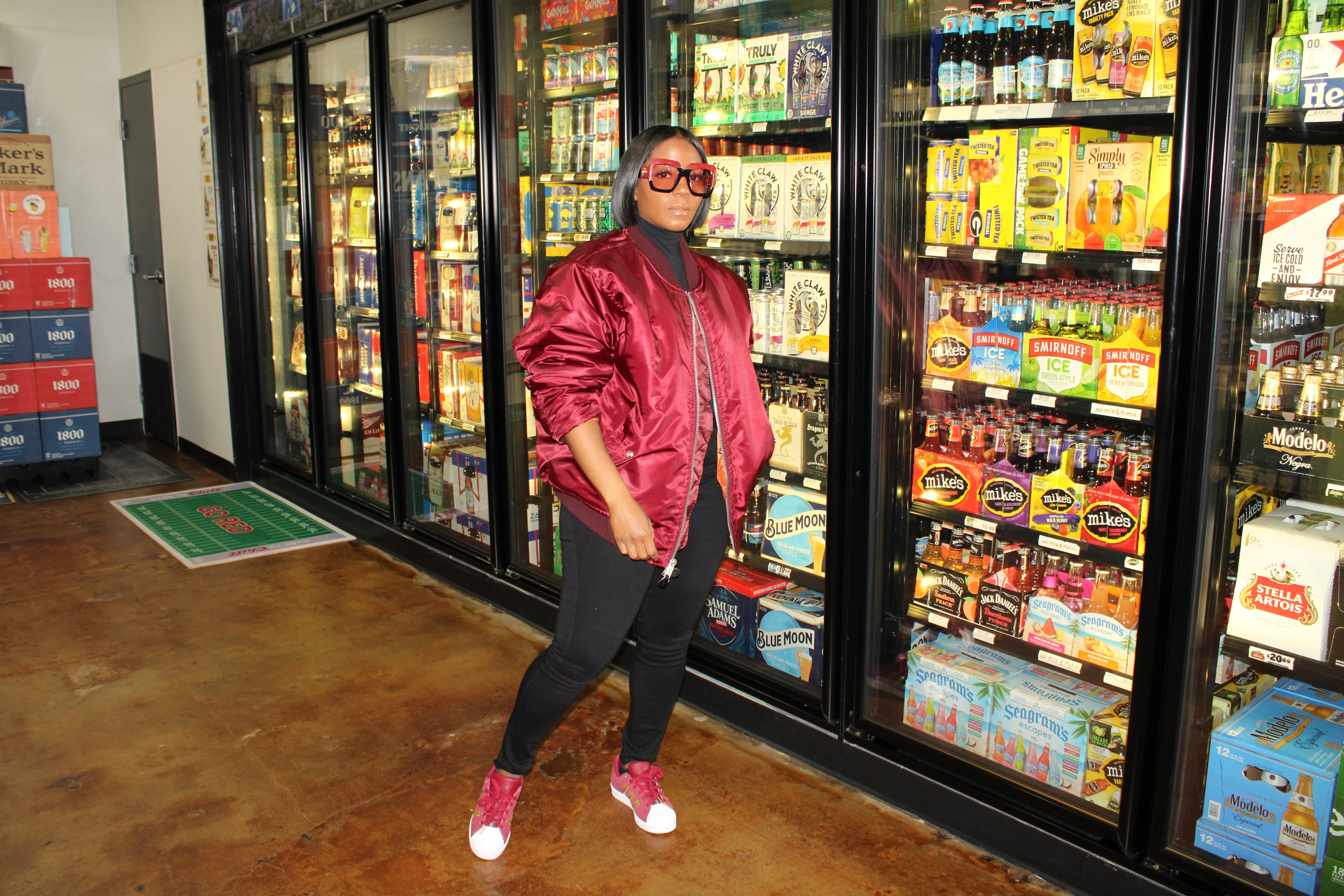 Maroon Bomber flight jacket