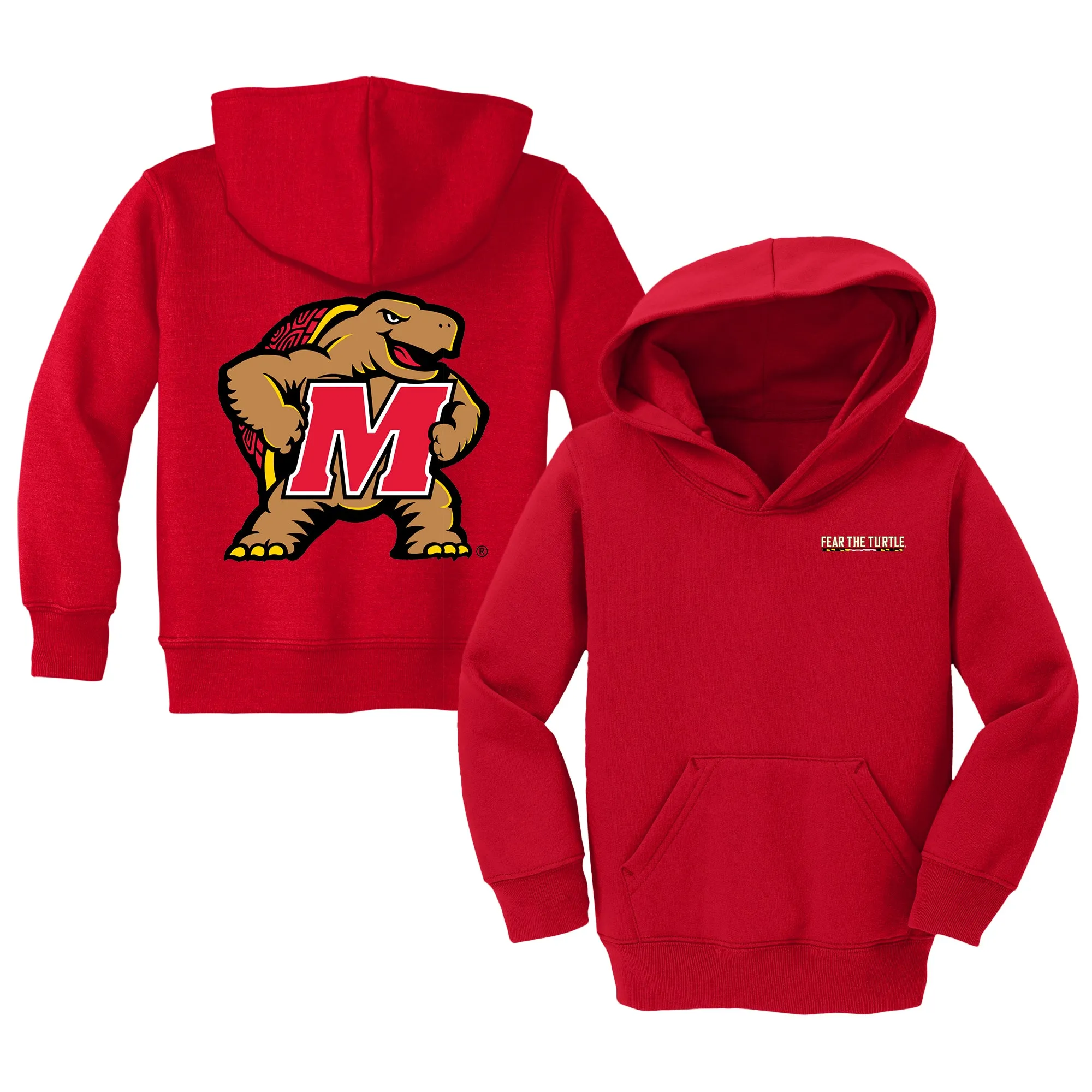 Maryland Terrapins Fear The Turtle Logo Toddler Pullover Sweatshirt