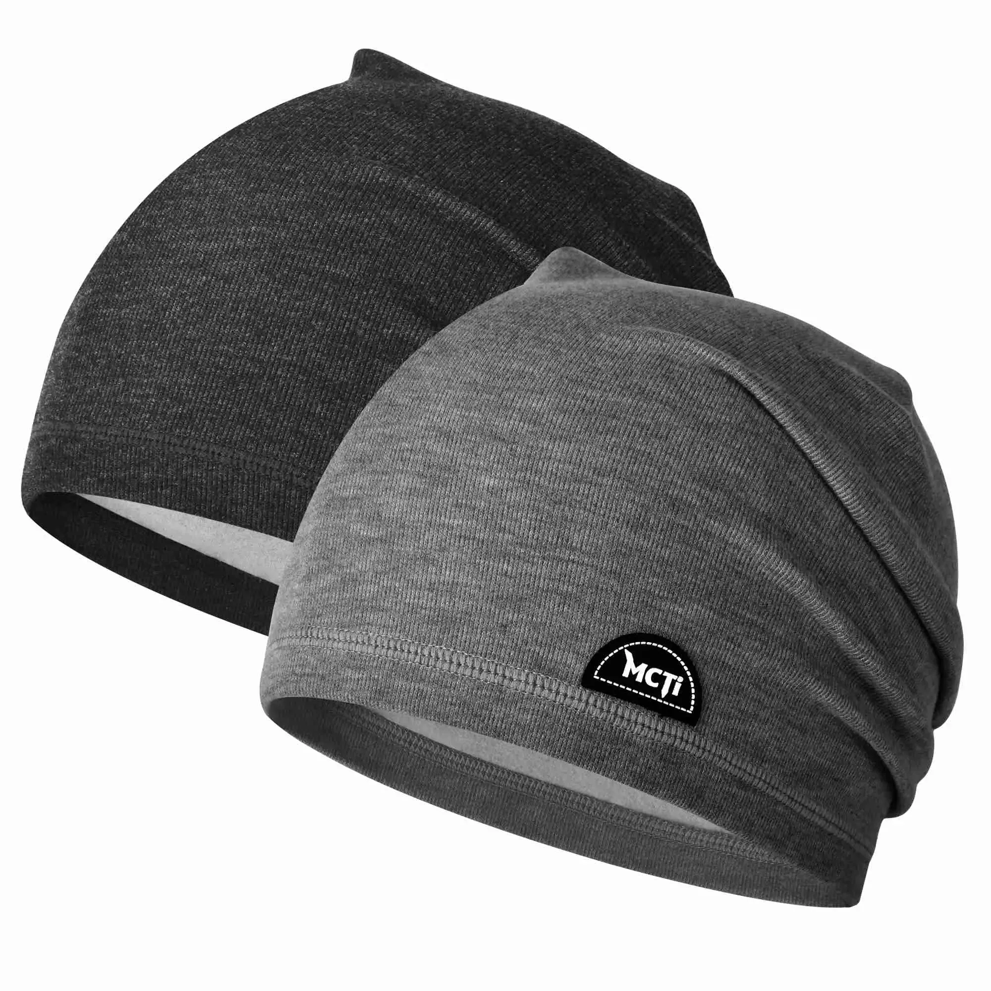 MCTi Lightweight Slouchy Beanie - Warm Stretchy Skull Cap for Running and Cycling