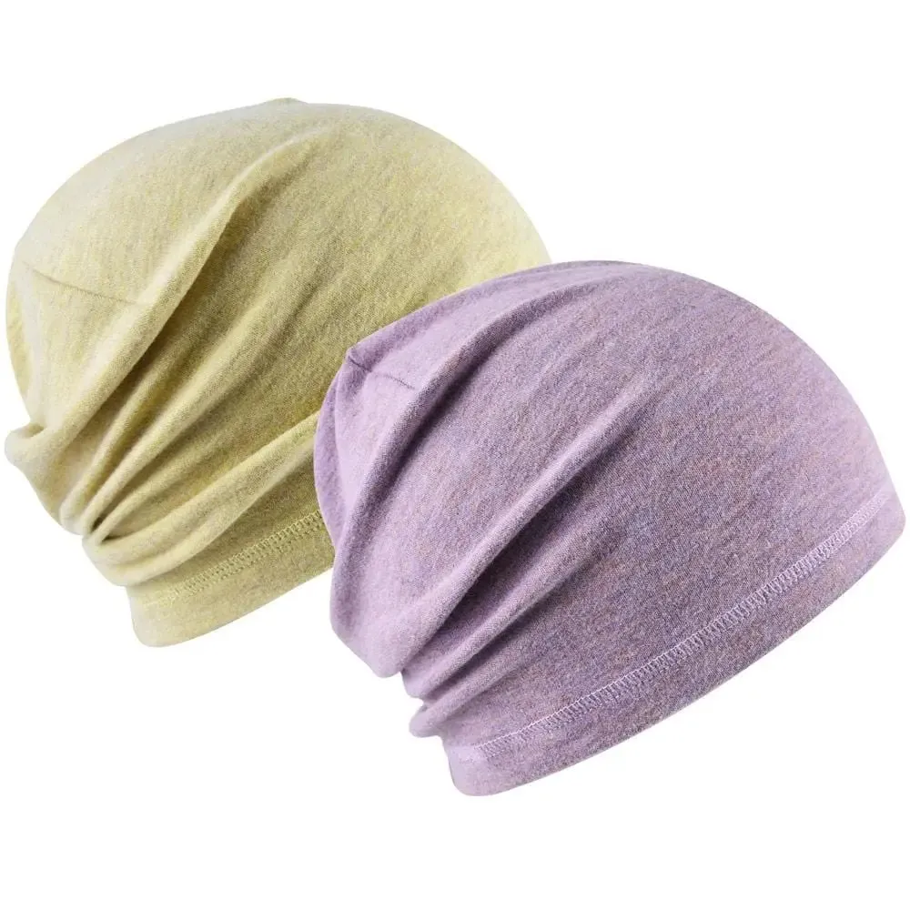 MCTi Lightweight Slouchy Beanie - Warm Stretchy Skull Cap for Running and Cycling