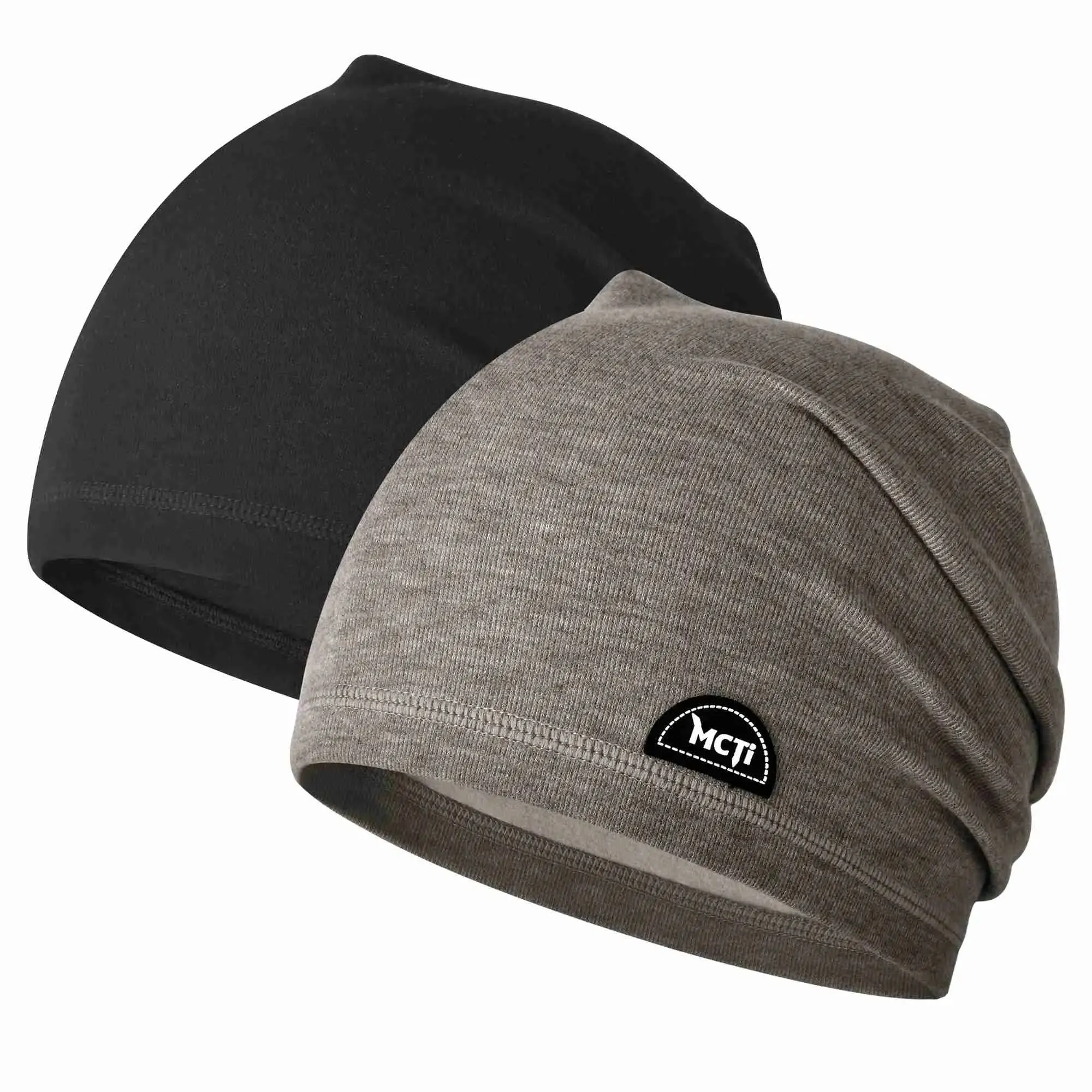 MCTi Lightweight Slouchy Beanie - Warm Stretchy Skull Cap for Running and Cycling