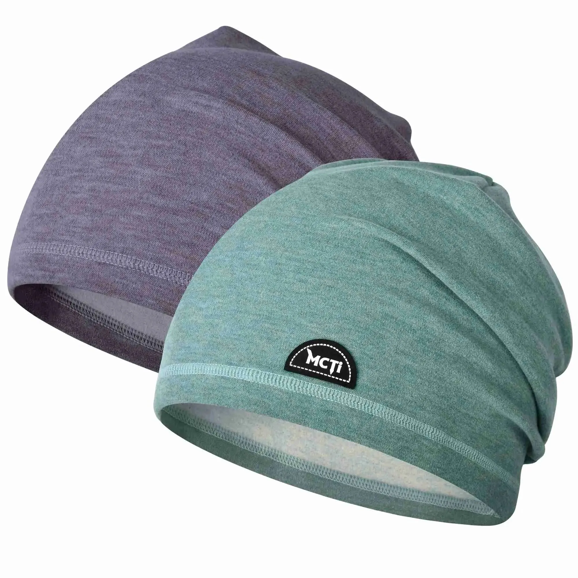 MCTi Lightweight Slouchy Beanie - Warm Stretchy Skull Cap for Running and Cycling