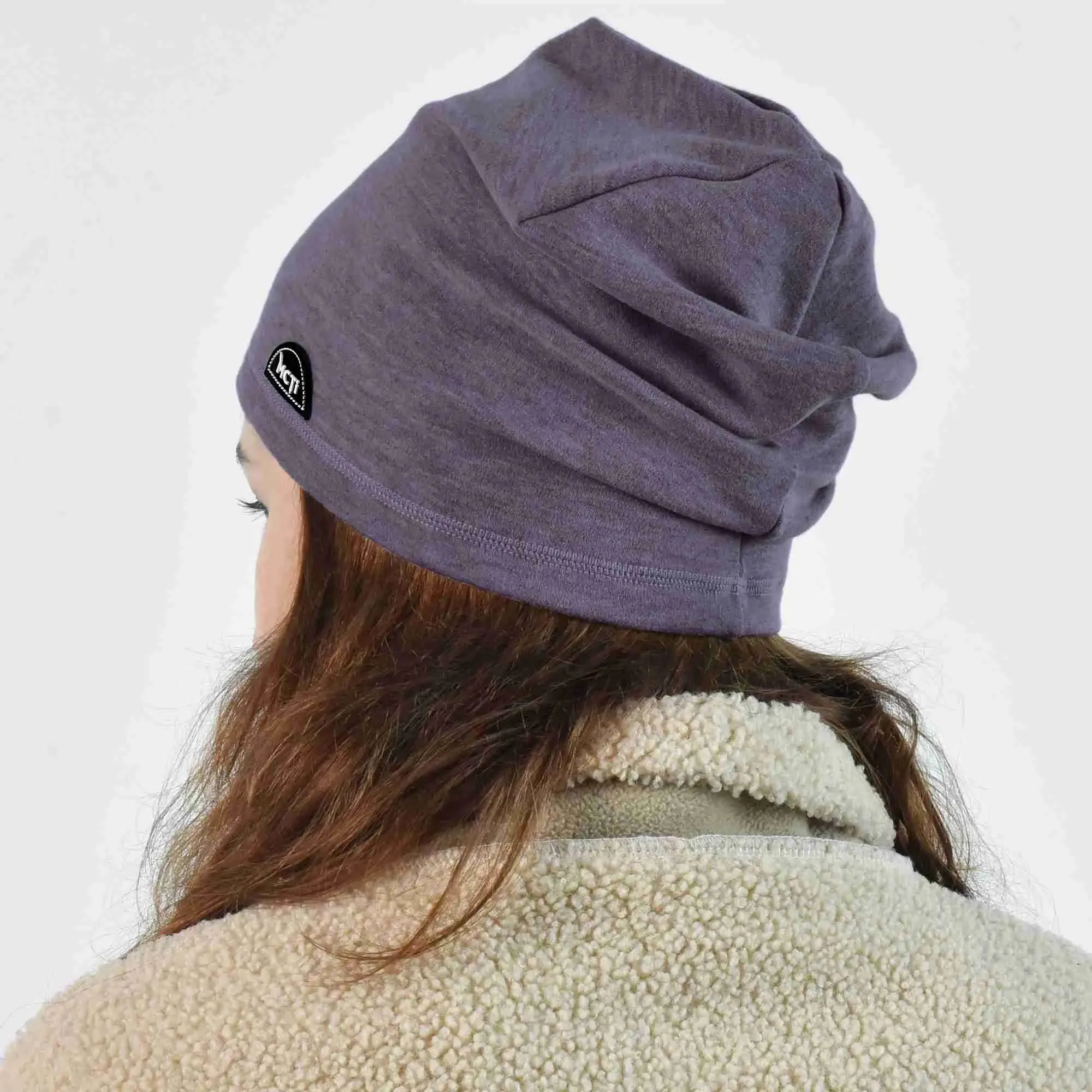 MCTi Lightweight Slouchy Beanie - Warm Stretchy Skull Cap for Running and Cycling