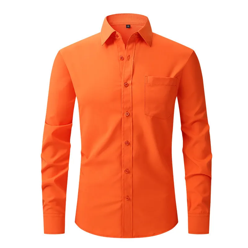 Men's Business Casual Long Sleeve Shirt