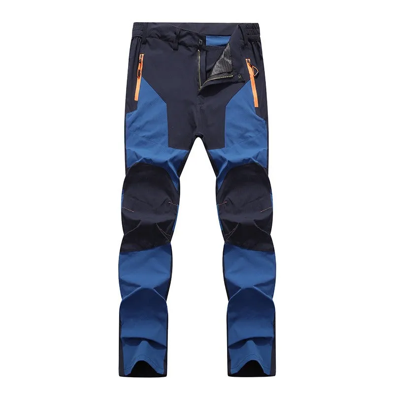 Men's Pants Breathable Waterproof Hiking Outdoor Climbing Thin Elasticity Quick Dry Trousers