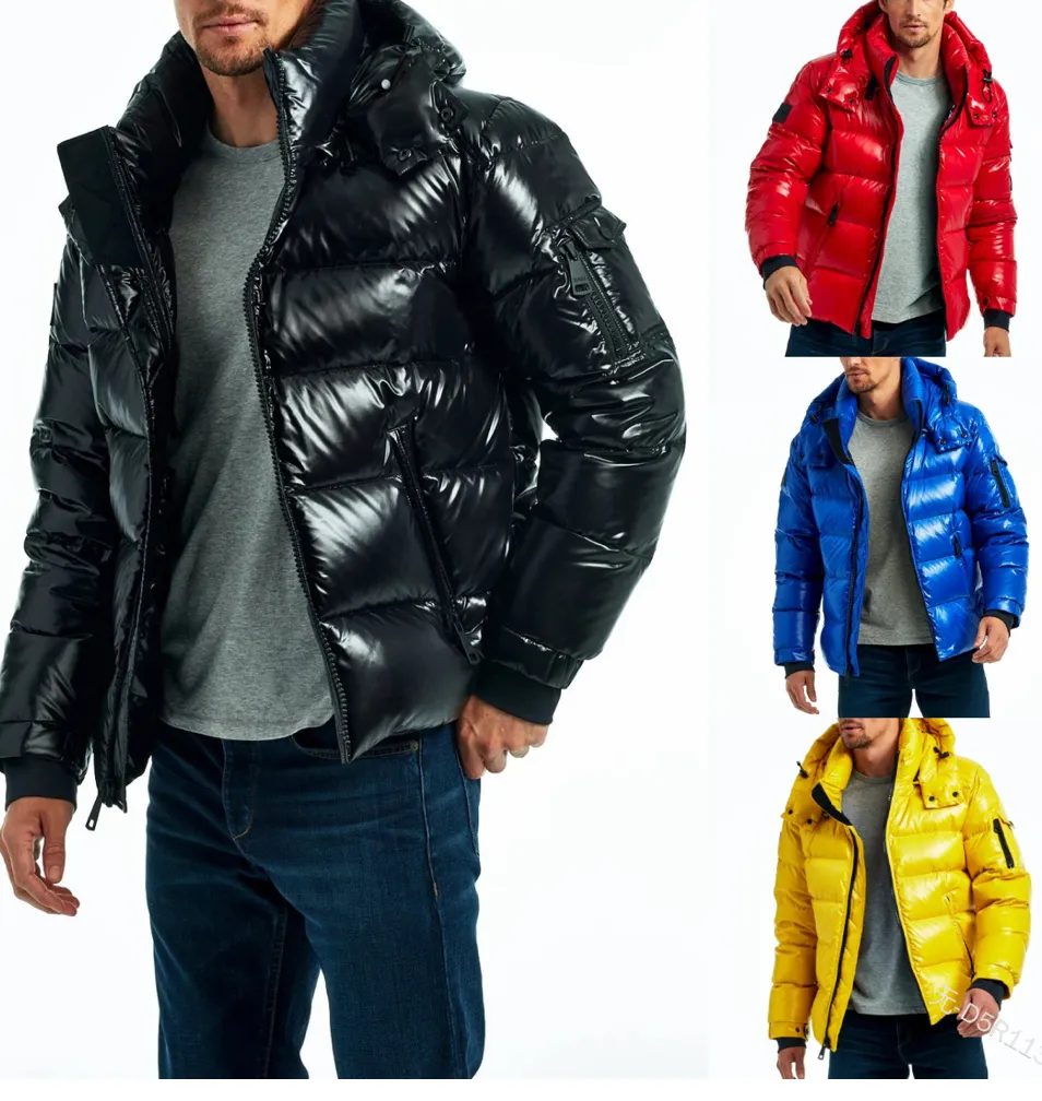 Men's Winter Thick Jacket Waterproof Down Blazer Outdoor Warm Puffer Coat | D5R113