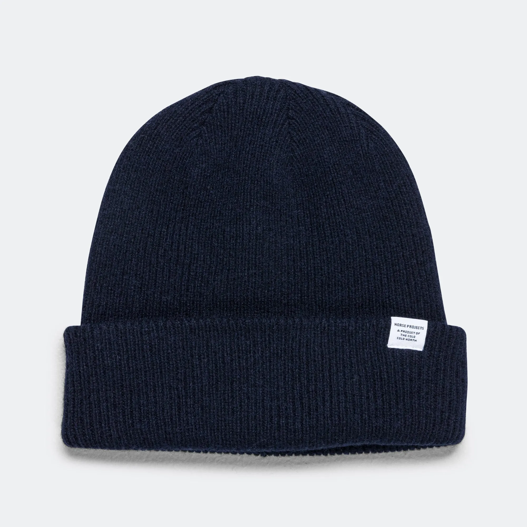 Merino Lambswool Beanie - Dark Navy/Dark Navy