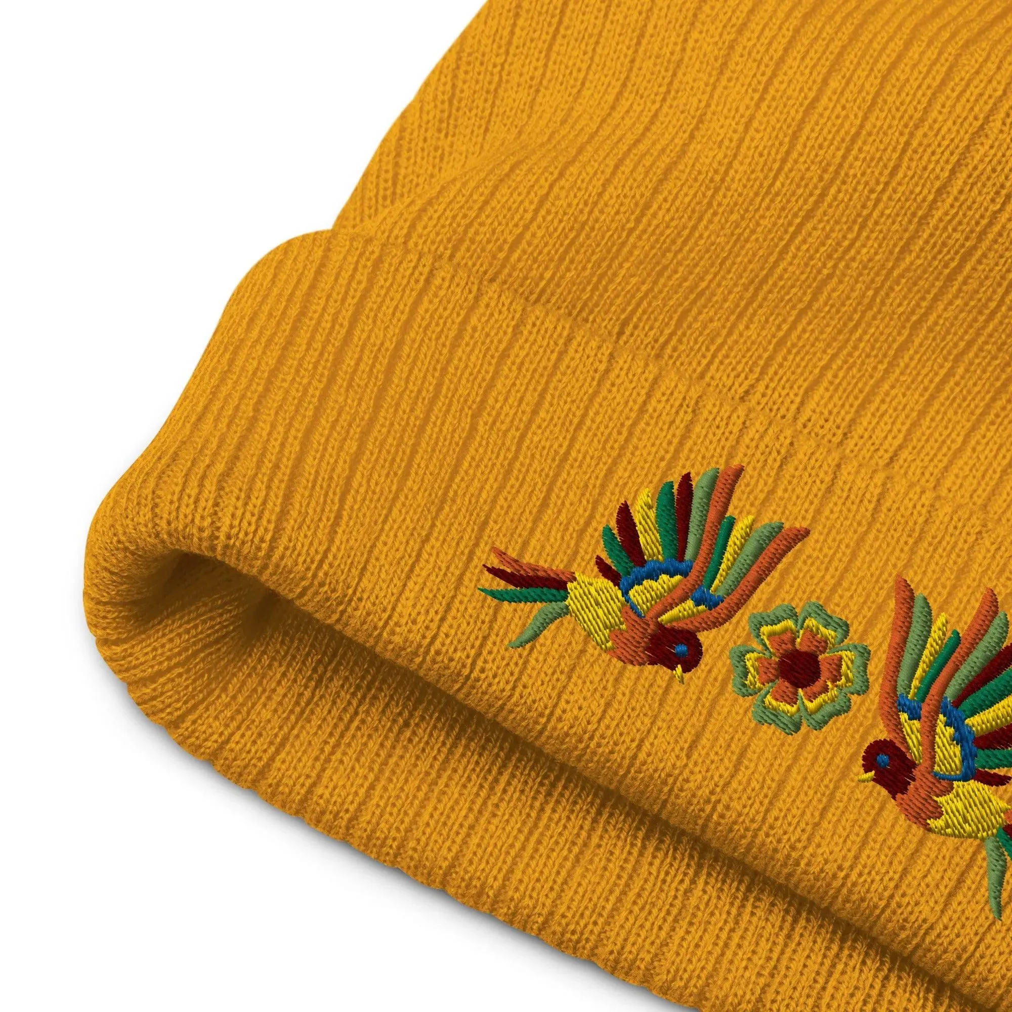 Mexican Otomi Embroidered Beanie