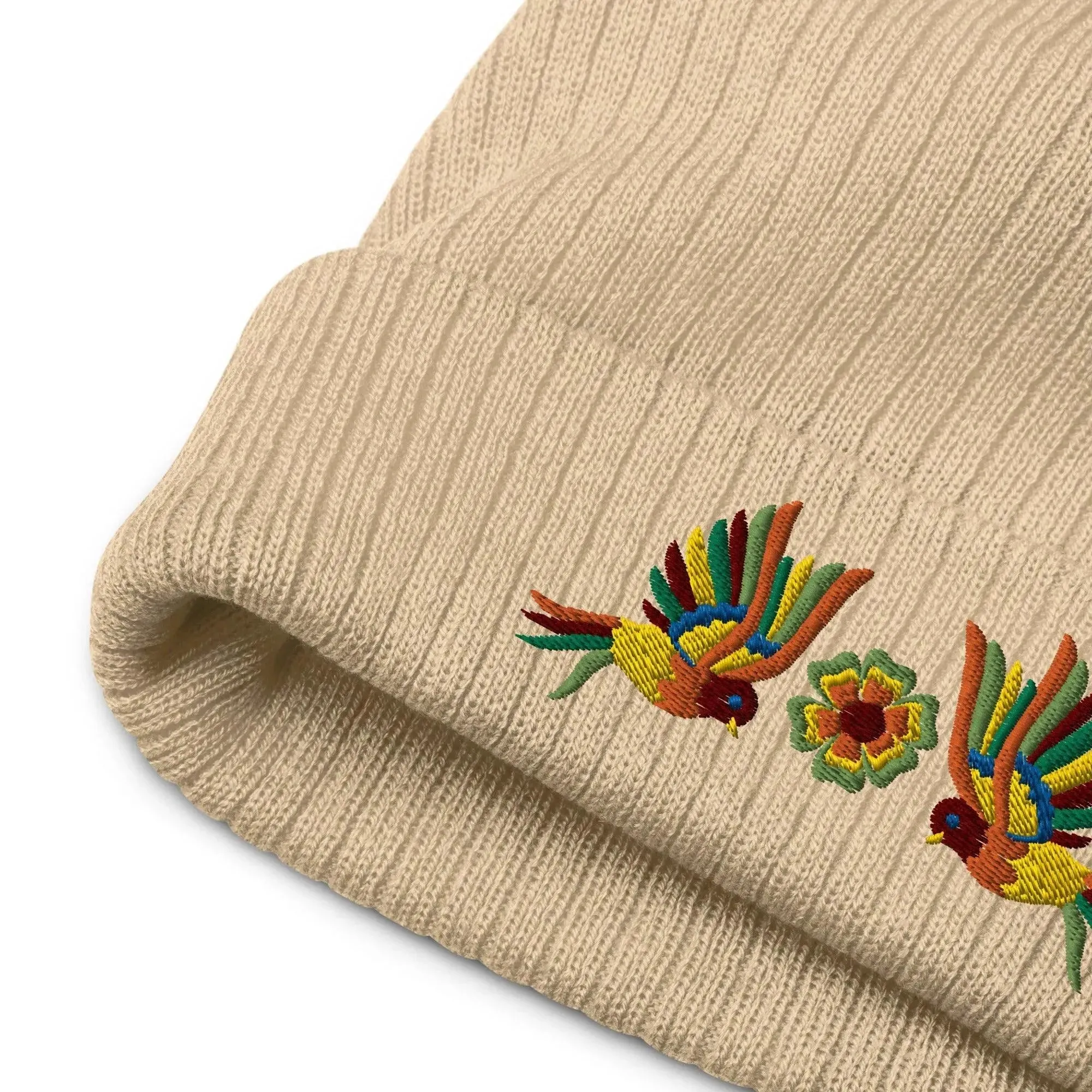 Mexican Otomi Embroidered Beanie