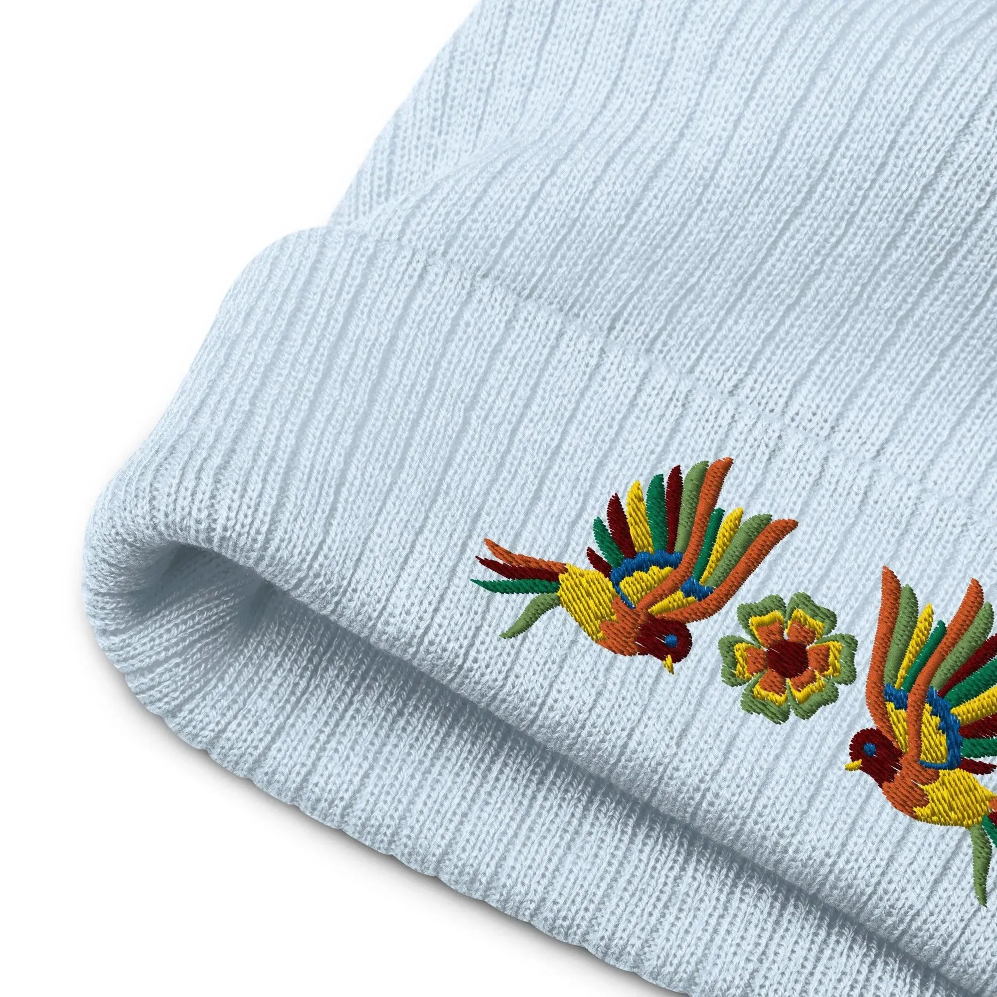 Mexican Otomi Embroidered Beanie