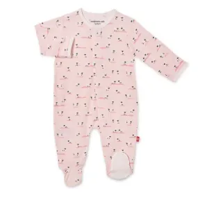 Modal Magnetic Footie - Pink Baa Baa Baby