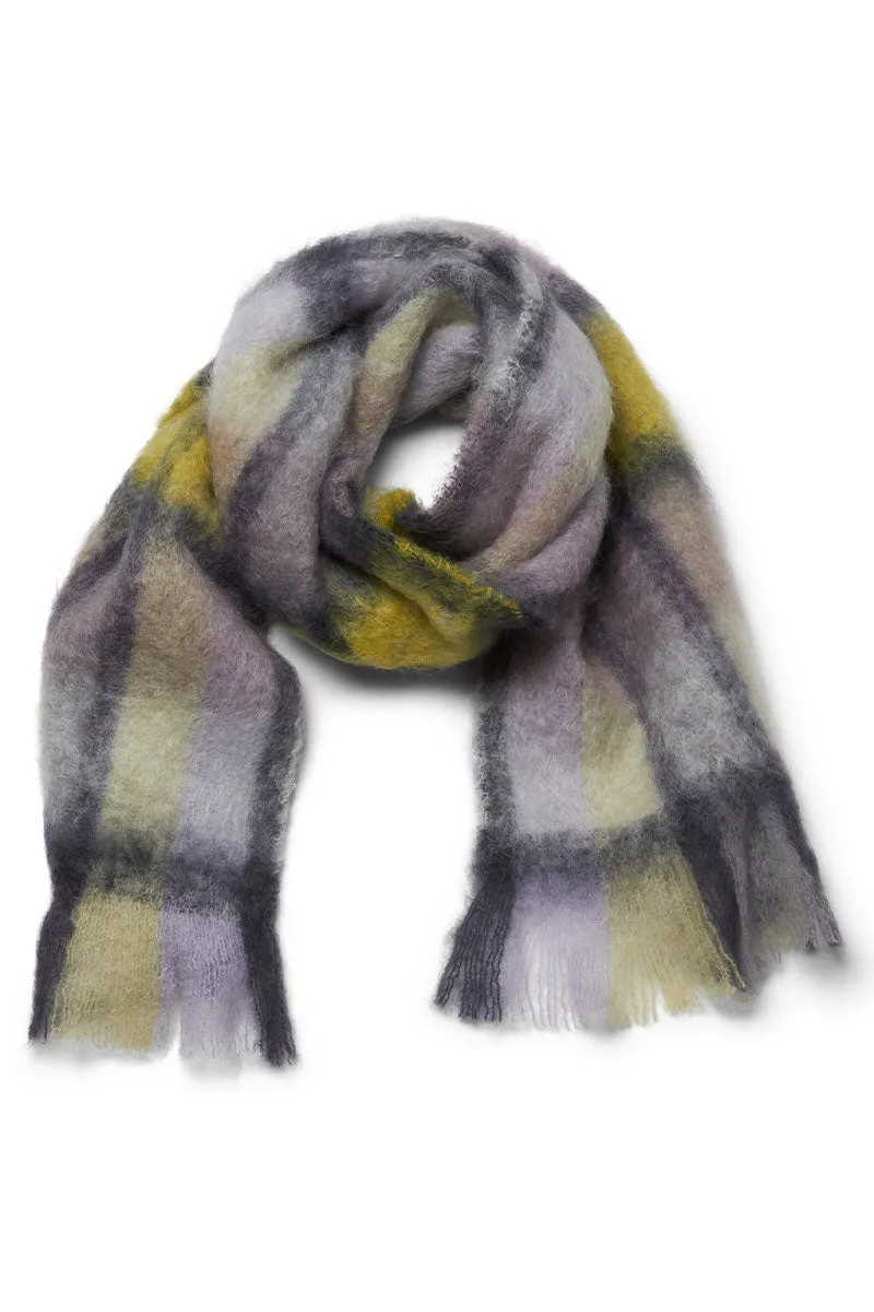 Mohair Tartan Scarf