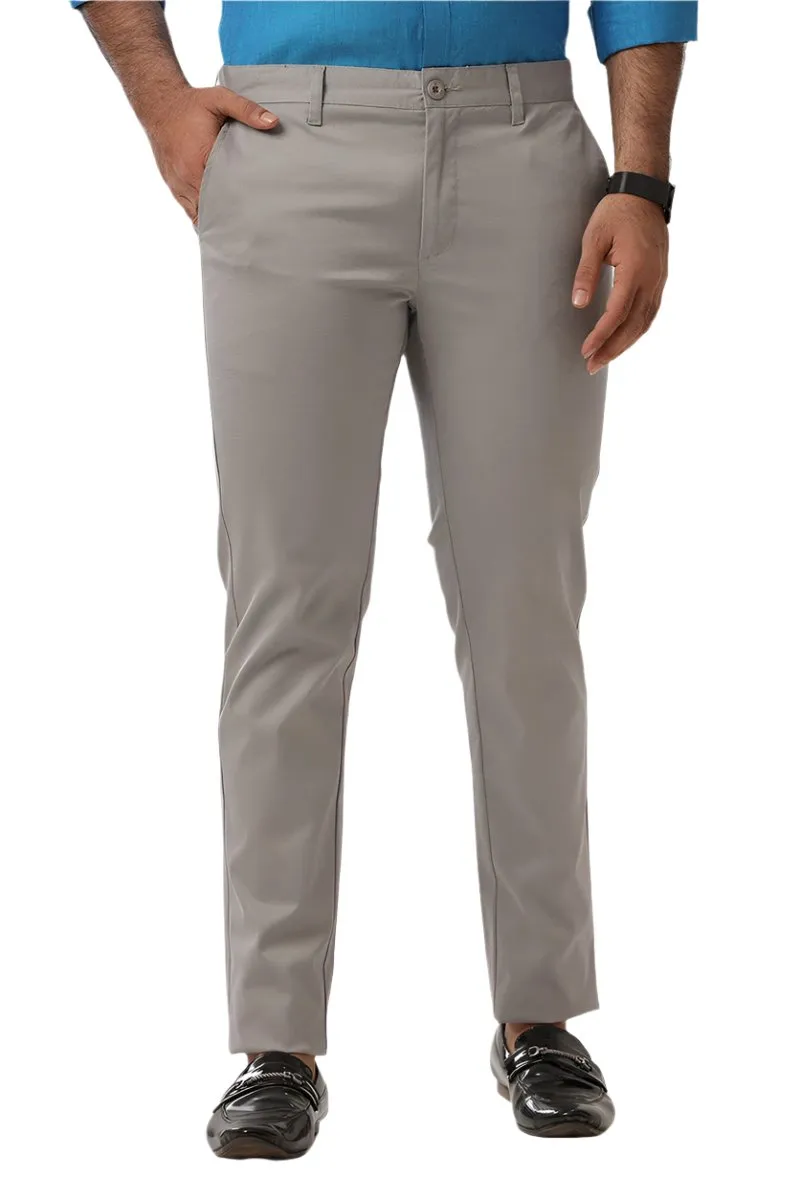 Monaco - Gray and Steel Gray Pack of 2 Trousers For Men | Ariser