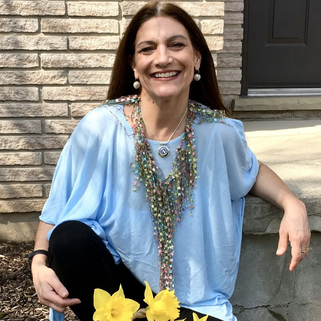 Multicolor Pastel Bundle - Scarf and Beaded Statement Necklace